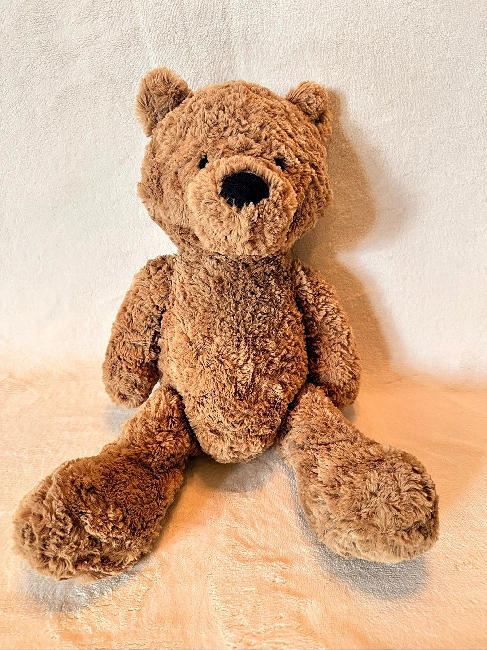Jellycat Medium Bumbly Bear BUM2BR 16” Brown Teddy Bear Plush